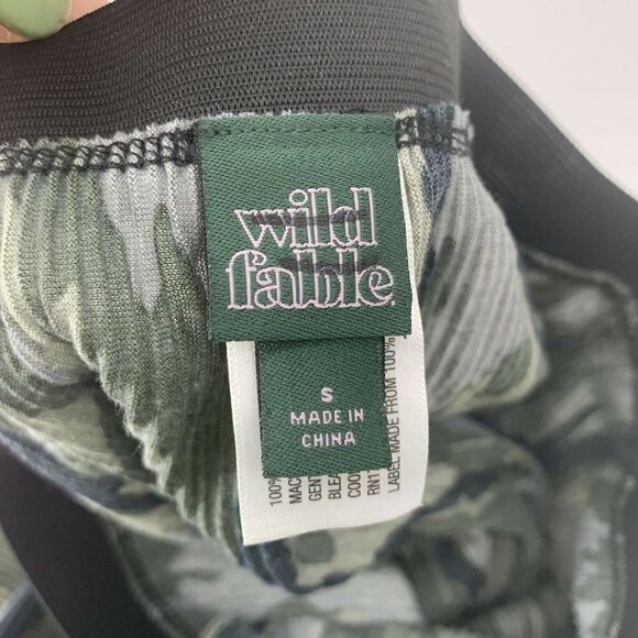 Camouflage Ribbed Midi Skirt Small Camo Wild Fable - Picture 5 of 6